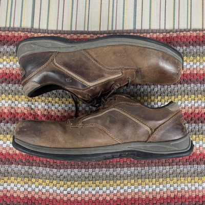Georgia Boot Work Oxford Shoes Mens Size 12 Brown Leather Safety Toe ASTM p