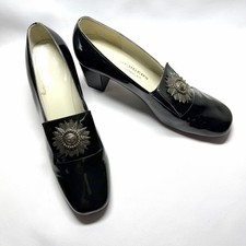 Vintage Green Margaret Jerrold Shoes Sz 7B Patent Leather Elphaba Leprechaun SEE