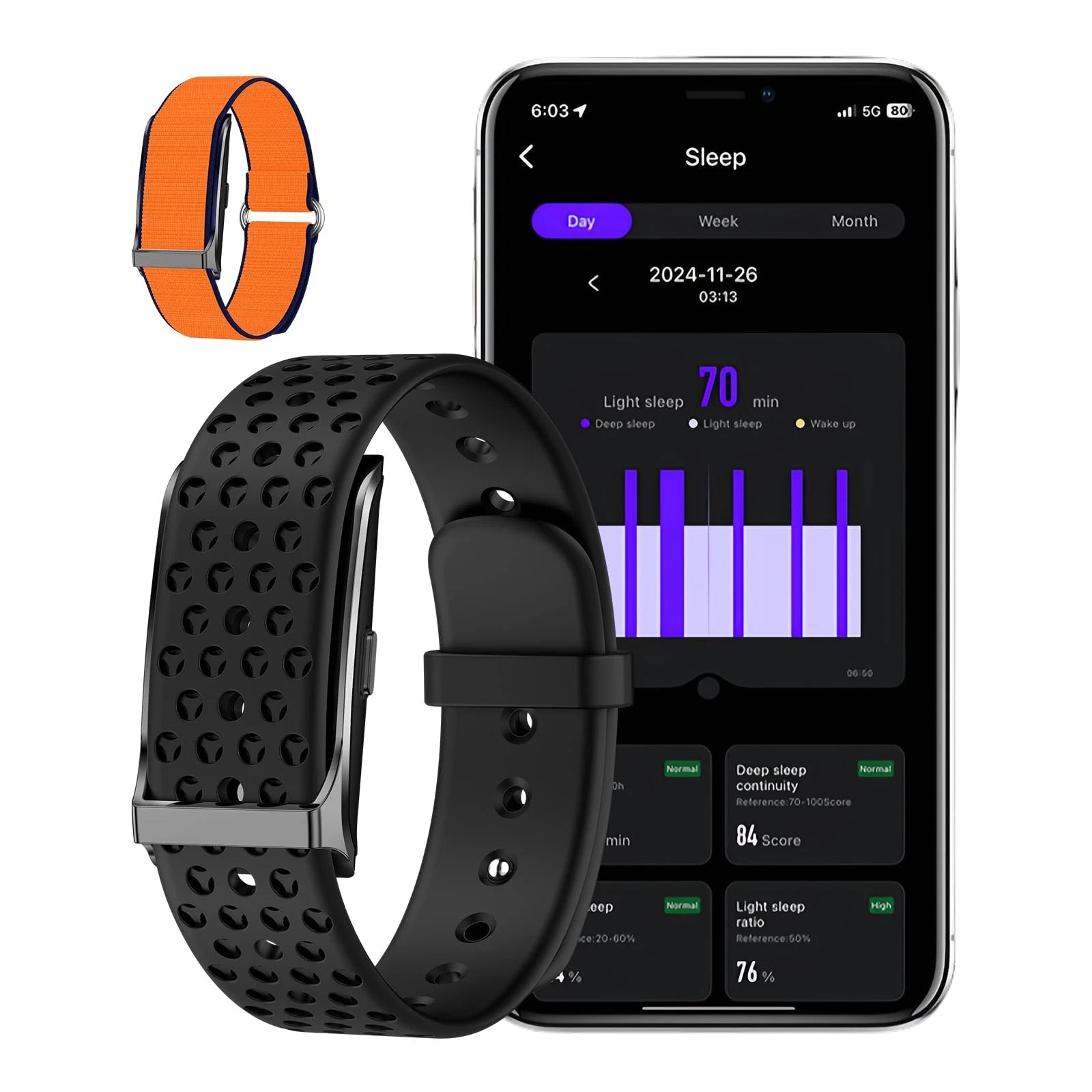 Fitness Tracker IP68 Waterproof - 127 Sport Modes 24/7 Heart Rate