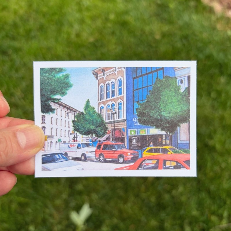 ACEO Mini *Art Print*, Watercolor Painting, Downtown GR, Michigan