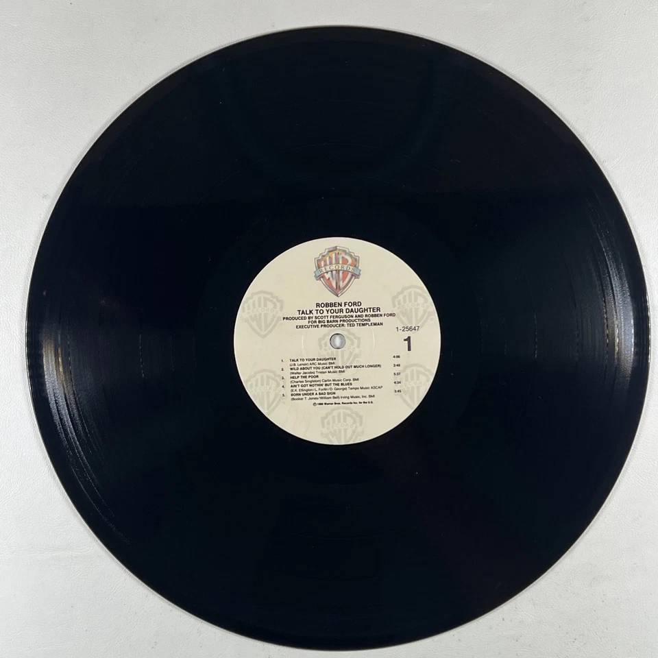 Robben Ford “Talk To Your Daughter” LP/Warner Bros. 1-25647 (NM) 1988 Foto 4 de 4