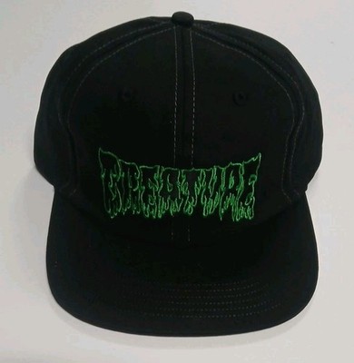 Creature Skateboards Hesher Flame Snapback Hat Unstructured Black