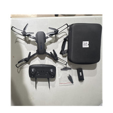 Foldable Black Quadcopter Drone w/ Remote Controller Battery Case Spare Props