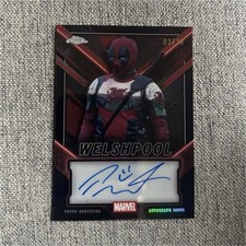 Topps Marvel 2025 Deadpool Chrome Welshpool /10 Autograph Paul Mullin Wrexham