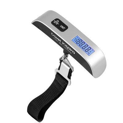travel inspira Luggage Scale, Portable Digital Hanging Baggage Small, Silver 