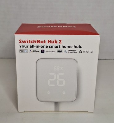 SwitchBot Hub 2 White Remote Control Work As A WiFi Thermometer Hygrometer