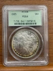 1885 $1 Morgan Silver Dollar PCGS MS64 Rim Toned
