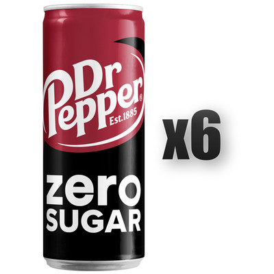 8435185953711 Napój Gazowany Dr Pepper Zero - Bez Dodatku Cukru w Puszce 0,33 l 