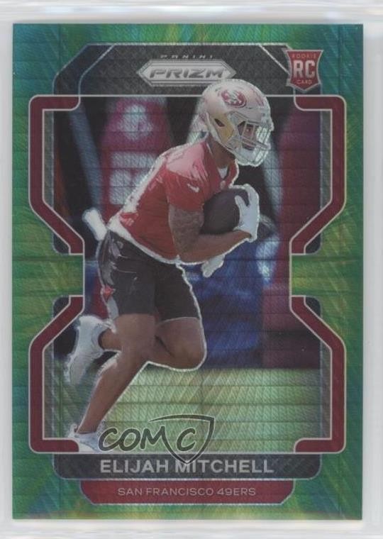 2021 Panini Prizm Rookie Hyper Prizm 50/175 Elijah Mitchell #399 0vc5