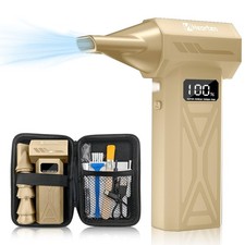 Mini Portable Compressed Air Duster Rechargeable, Electric Cordless Air Blowe...