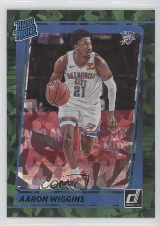 2021-22 Panini Donruss Rated Rookie Green Ice Aaron Wiggins #241 1le