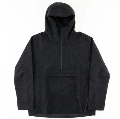 Patagonia Mens L Recycled Wool Pullover Jacket 1/4 Zip Hoody Anorak Black 27460 - Image 1 of 4