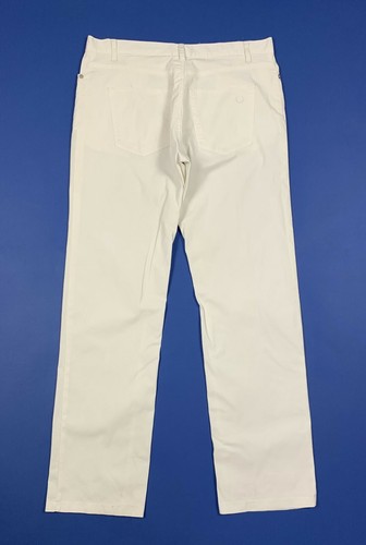 Fred perry pantalone donna usato slim W34 tg 48 bianco stretch boyfriend T5635 - Foto 8 di 12