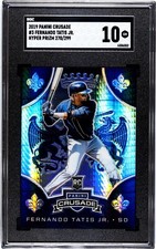2019 Panini Crusade #3 Fernando Tatis Jr. HYPER PRIZM /299 SGC 10 GEM MINT RC