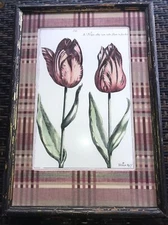 RARE 17th Century Botanical Engraving #32 By Dutch Willem de Passe #32 L. Tulipa
