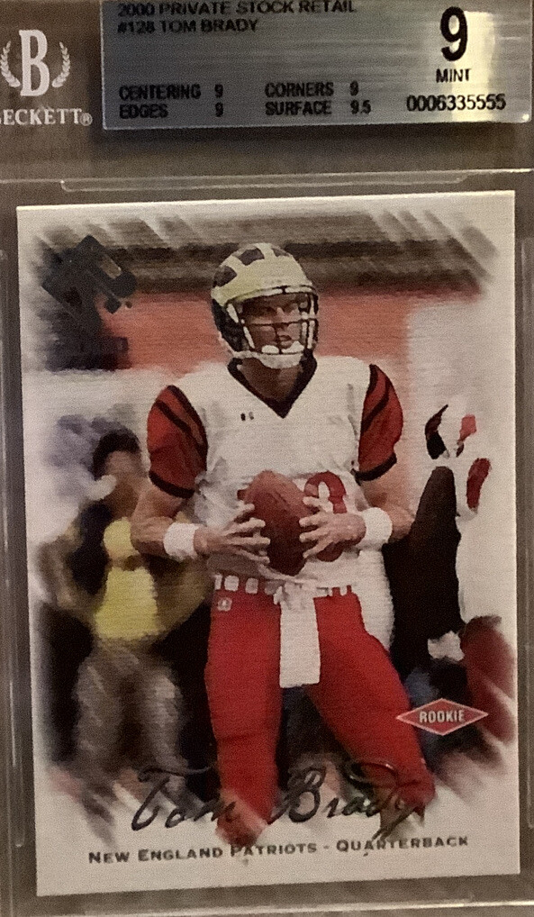 2000 Private Stock Retail TOM BRADY /650 BGS 9 Mint