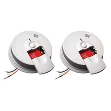 LOT OF 2 KIDDE i4618AC Firex Hardwired Smoke Detector W/ Battery Backup 21007581