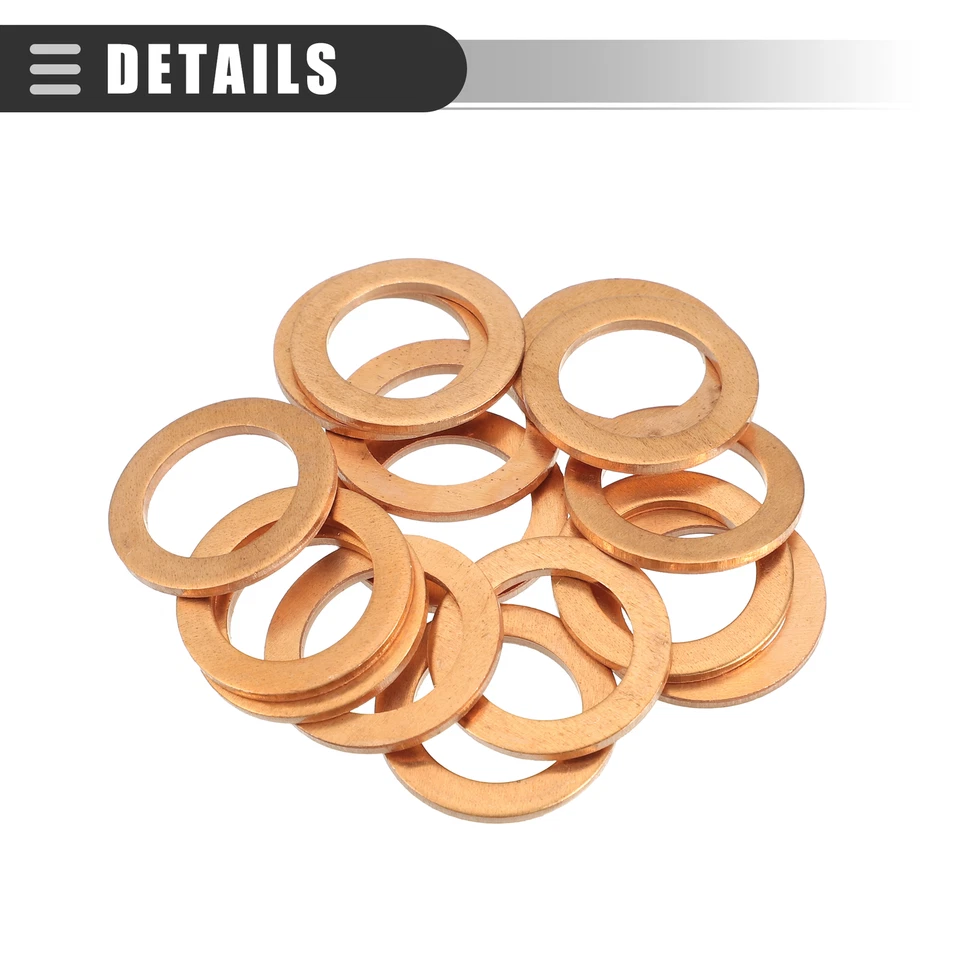 Paquete (15) Juntas de tapón de drenaje de aceite para Mercedes-Benz SL 550 07-12 Nº007603014106 Foto 3 de 4