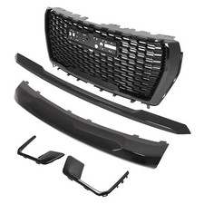 5pcs Front Grille Hood Trim Molding For Gmc Yukonxl Denali 21-24 Gloss Black