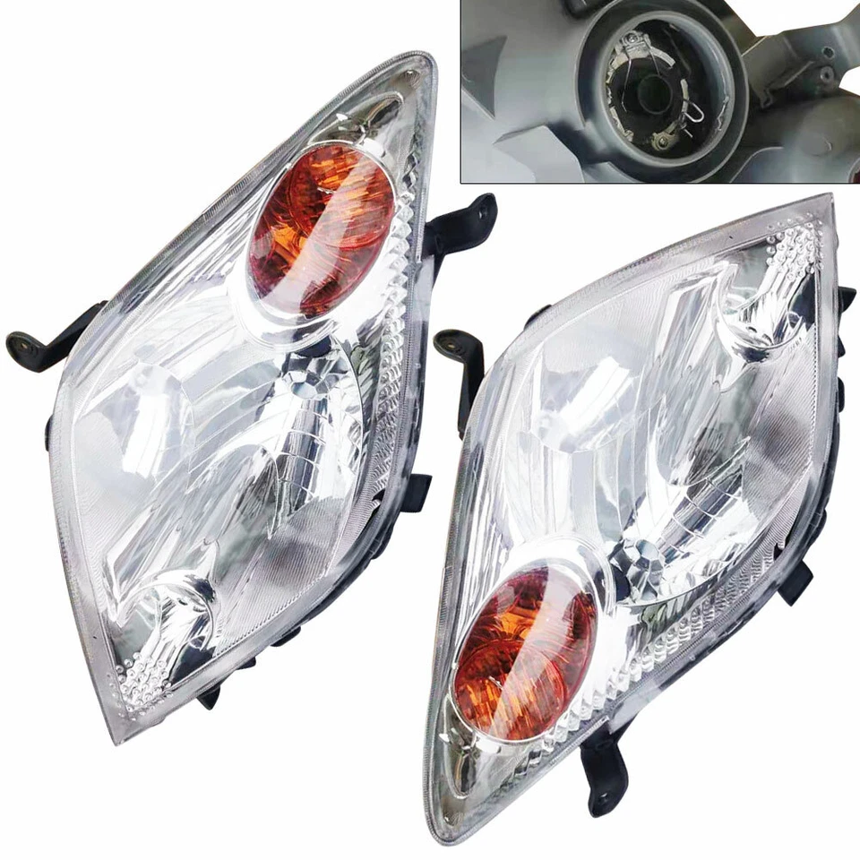 Headlight Lamp Halogen Driver Passenger Pair Set for 2004 2005 2006 Scion xA New - Image 3 of 4