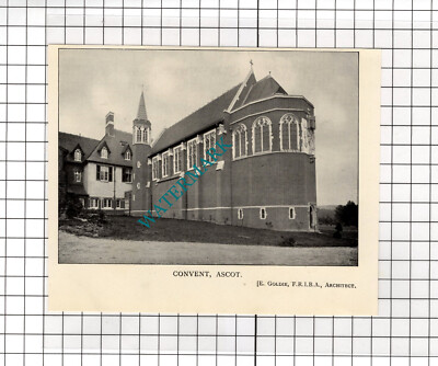 Kloster Ascot Berkshire E Goldie Architekt - um 1910 kleiner Ausschnitt / Druck