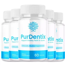 (5 Pack) Purdentix Oral Probiotic Support Healthy Teeth and Gums Pur Dentix