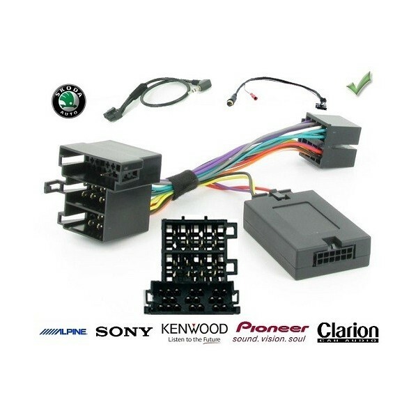Commande au volant Skoda Fabia 1999-2007 faisceau ISO autoradio