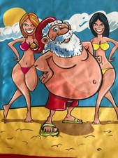 Unisex UGLY CHRISTMAS Sweatshirt  NEW  Red XL  Santa with Hot Chics