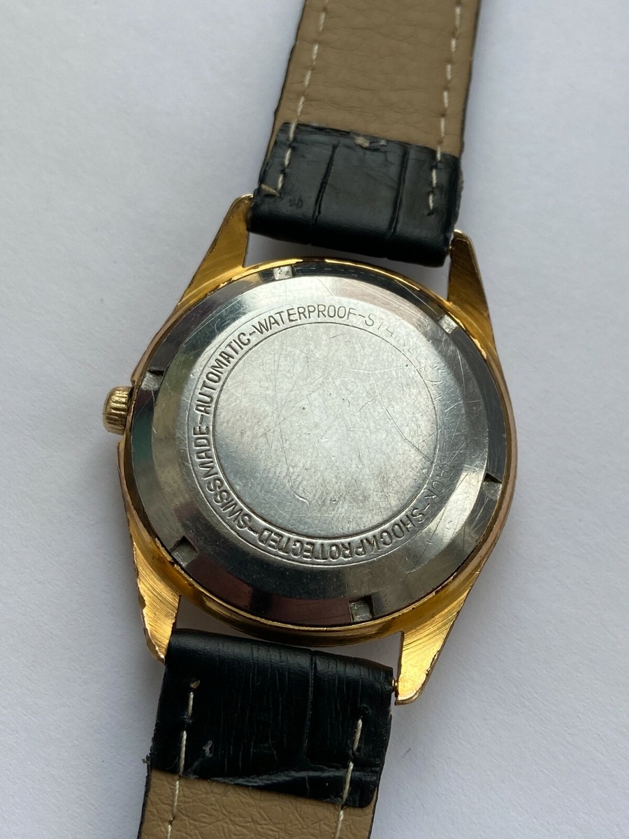 Vintage RARE Men WATCH FLORINA AUTOMATIC 30 JEWELS GOLD Vintage RARE Men WATCH FLORINA AUTOMATIC 30 JEWELS GOLD