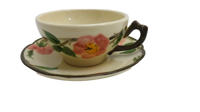 Vintage Franciscan Ware '' Wüste Rose '' Teetasse Und Untertasse Set Teetasse