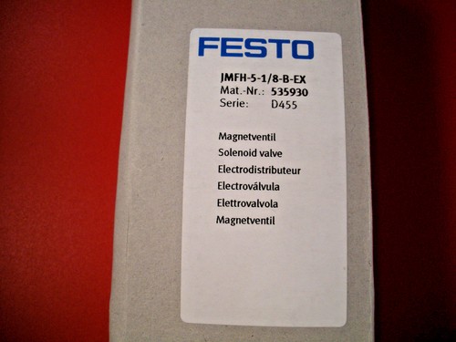 Válvula solenoide Festo JMFH-5-1/8-B-EX 535930 2-10 BAR 28-145 PSI JMFH518BEX Nueva - Imagen 2 de 5