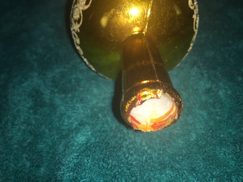 Vintage 12" Bradford Yellow Gold Stripe Christmas Tree Topper Plastic Top Finial - Picture 3 of 18