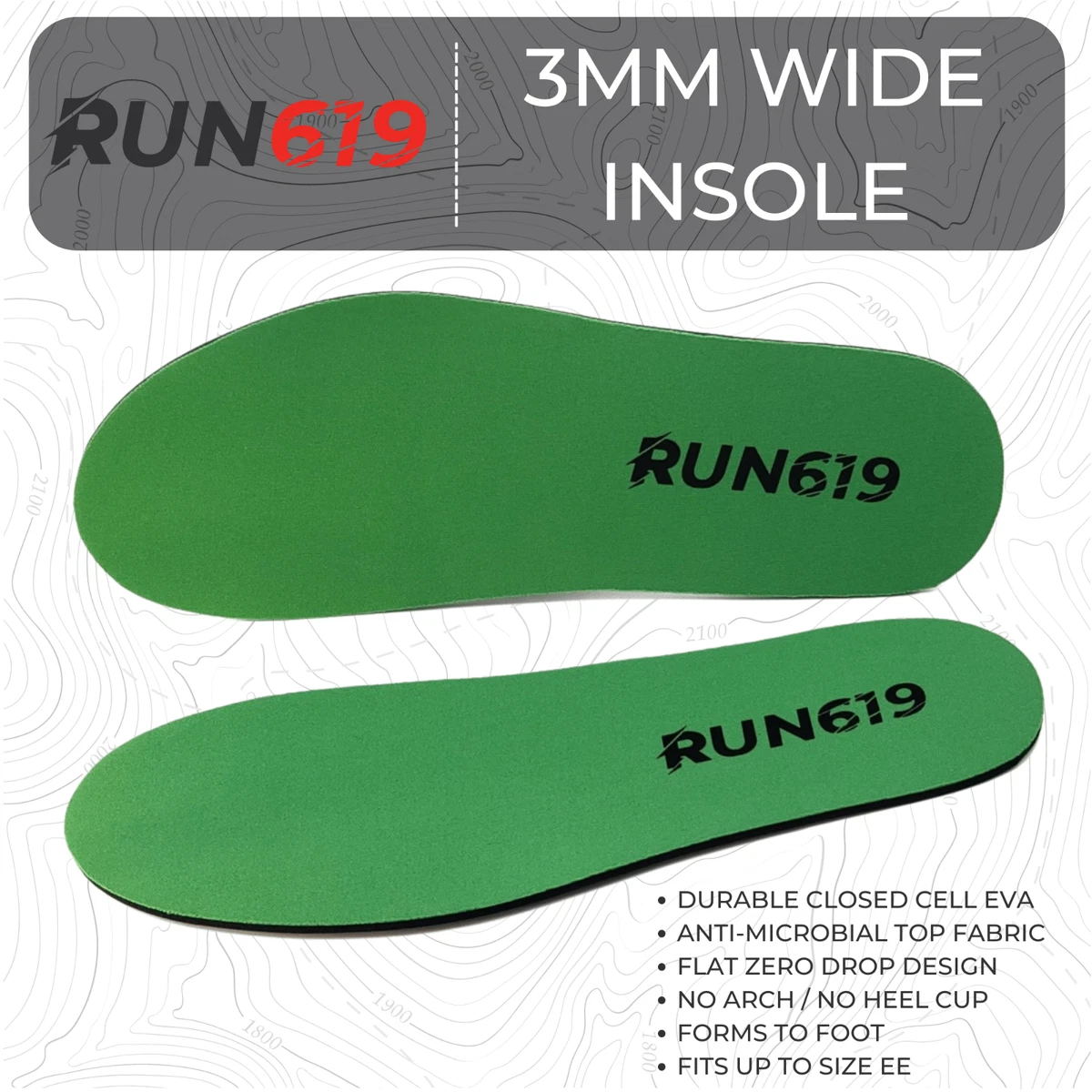 Wide store foot insoles