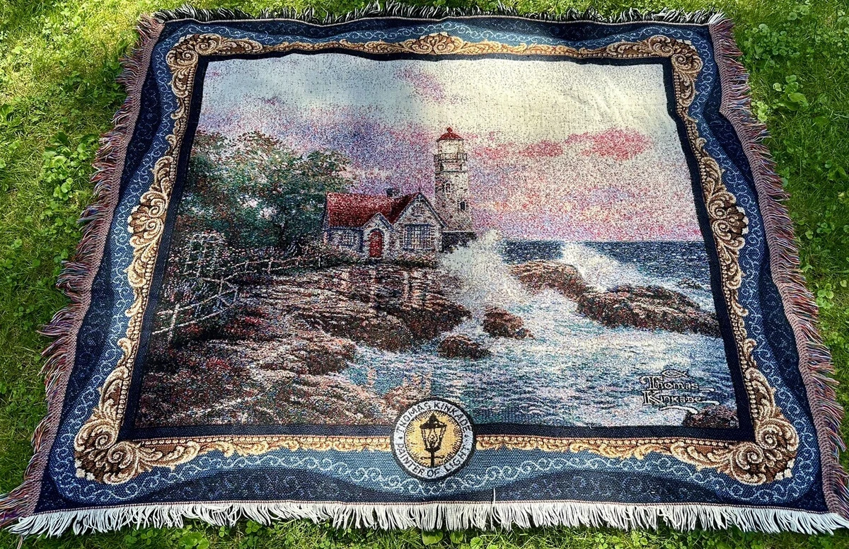 Thomas Kinkade USA製 ゴブラン織り 大判ラグ Thomas Kinkade USA製