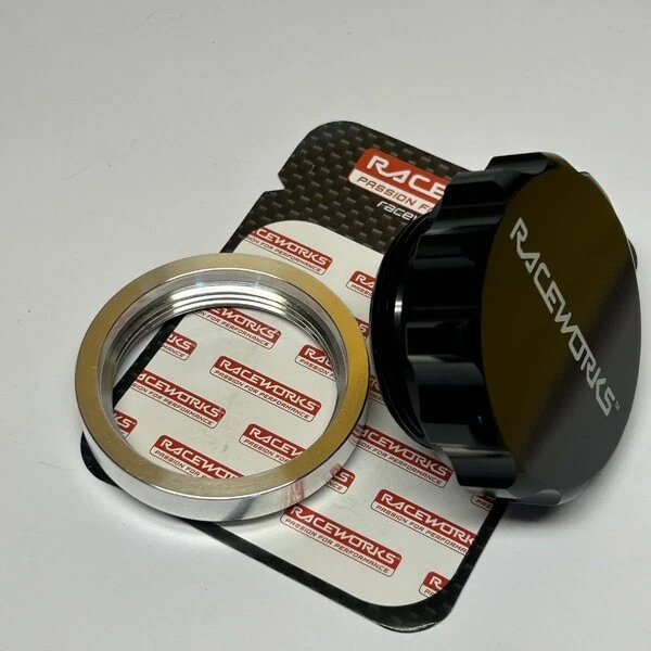 2.0" Aluminium male screw cap + Aluminium weld on base Black RWF-461-32ABK - image 2 of 4