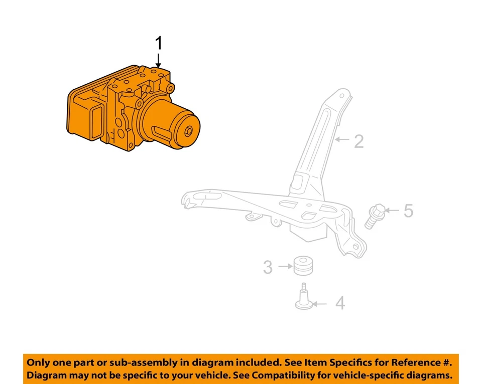 Used ABS Modulator fits: 2013 Acura Tl Modulator Assembly vehicle stability assi - Image 3 of 4