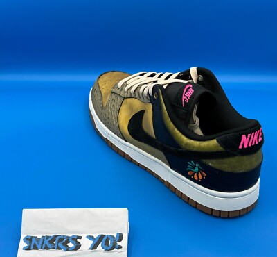Nike Dunk Low Día De Muertos (FQ8148-010) Size 12.5 (Men display picture 2