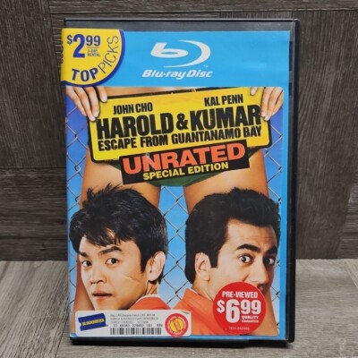 Harold & Kumar Escape From Guantanamo Bay Unrated Special ED Blockbuster Rental