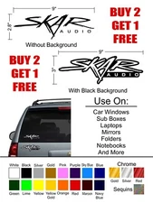 Skar Audio Car Audio Vinyl Decal Sticker Car, Bumper, Sub Box, Window, And More