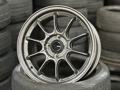 New 15x7 ENKEI TUNING SC58 Gun Metal 4x100 Fit Honda EK Toyota