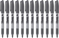 Sharpie Fine Permanent Marker Stift Schiefergrau 12 Packung
