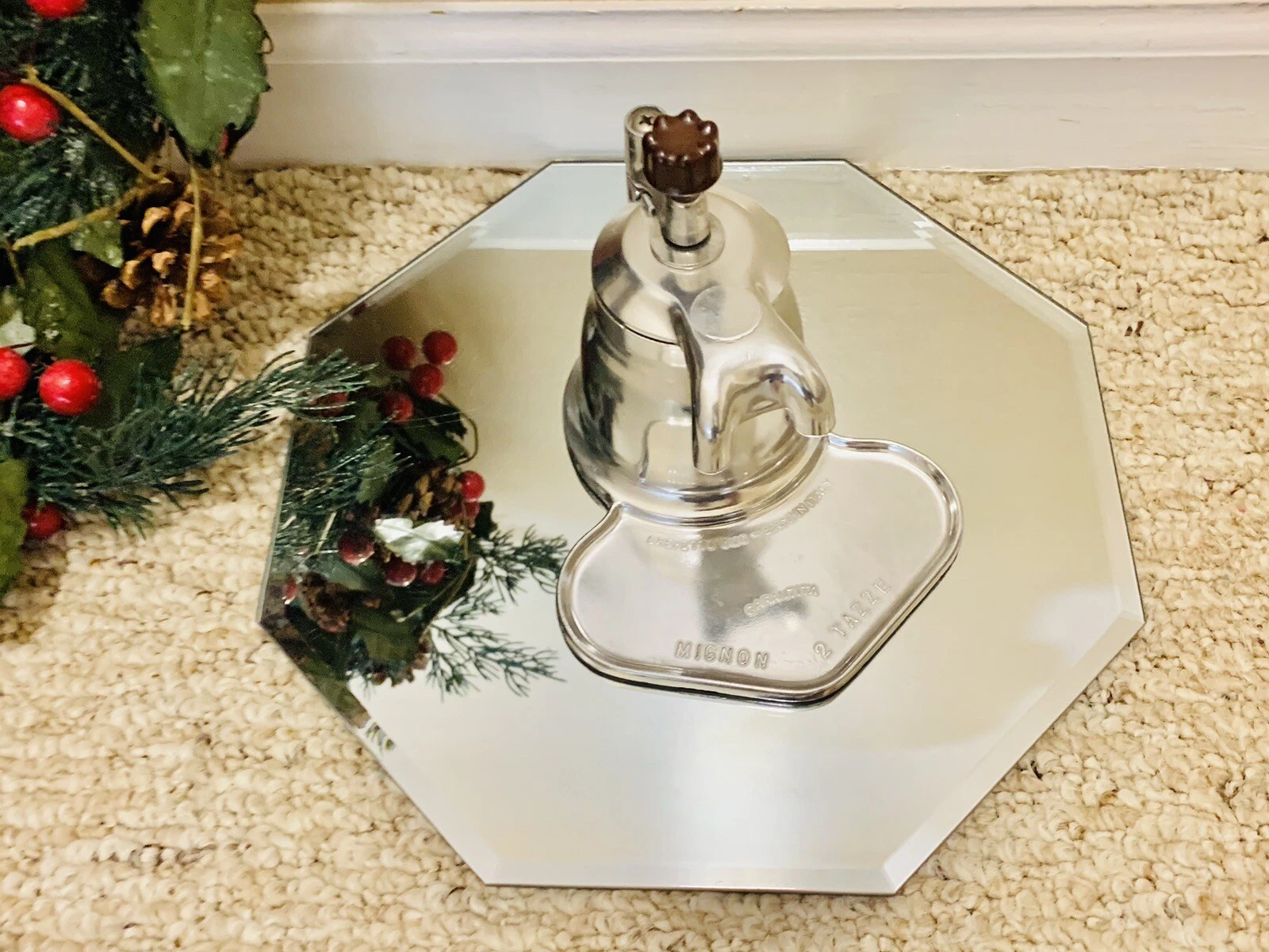 Vintage Italian Dual Espresso Maker, ca. 1950 BREVETTO OMG Mignon, 2 Due Tazze!