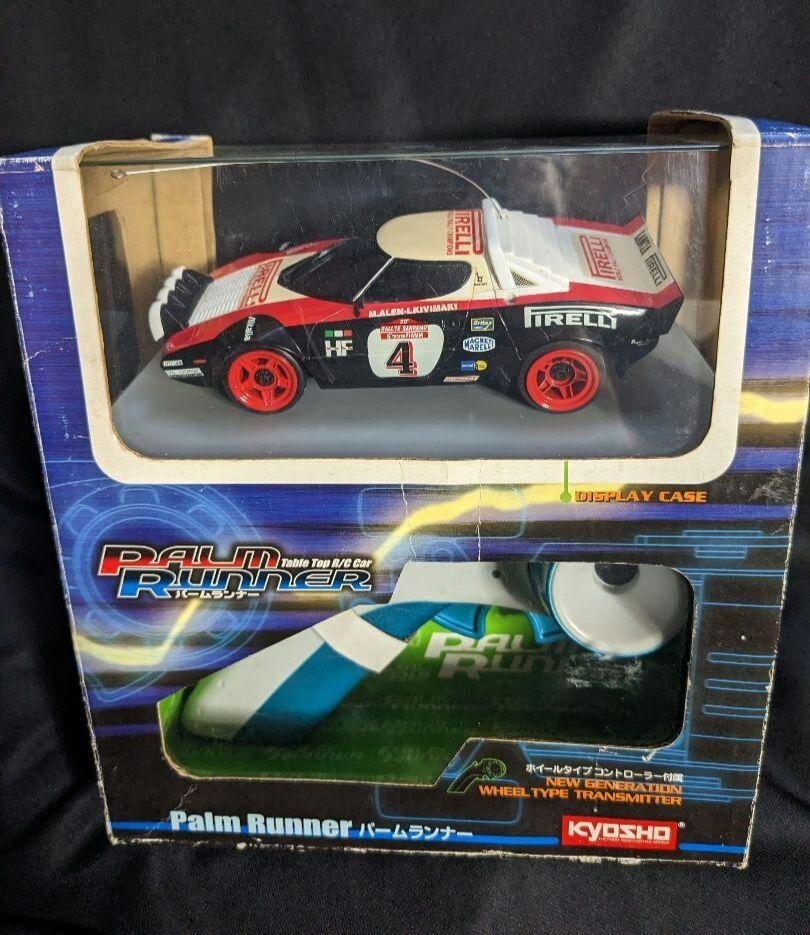 Vintage Kyosho Lancia Stratos Pirelli Palm Runner Toy Car