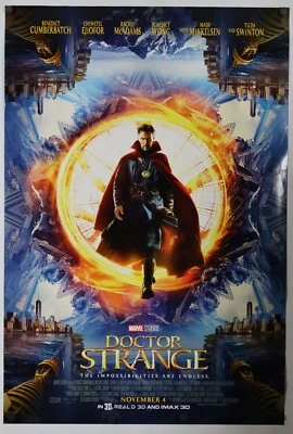 Doctor Strange original DS movie poster - 27x40 FINAL US Marvel Cumberbatch EX++