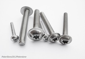 Linsenschrauben TX Flansch Edelstahl A2 ISO 7380 Linsenkopf M3 M4 M5 M6 M8 