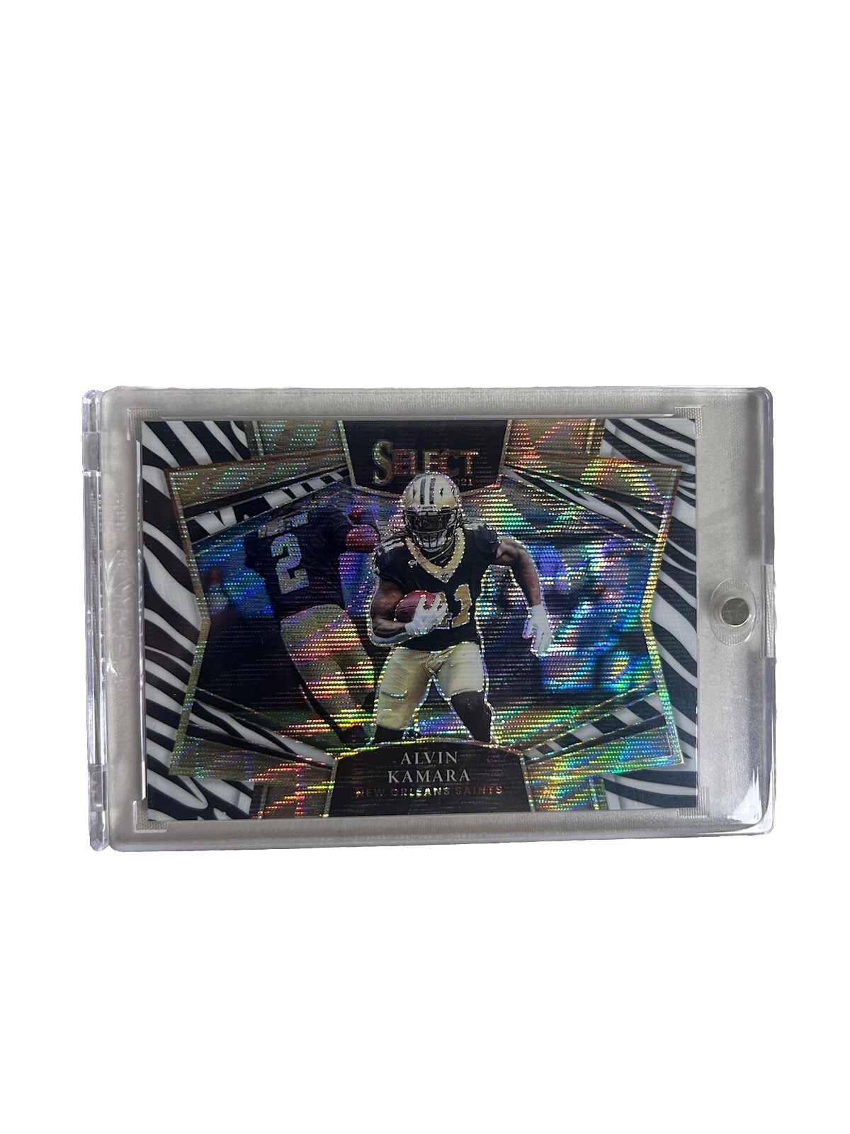 2021 Panini Select SNAPSHOTS ZEBRA Alvin Kamara New Orleans Saints #SS-16
