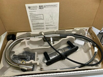 Delta Essa Single Handle Pull Down Kitchen Faucet (9113-BL-DST) - New