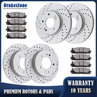 Fit for Hyundai Veloster 2012-2016 Front and Rear Brake Rotors Pads Kit Brakes