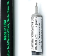 Diamond Paste Compound Polishing Lapidary 200,000 (H) Grit, 5 Grams (USA MADE)