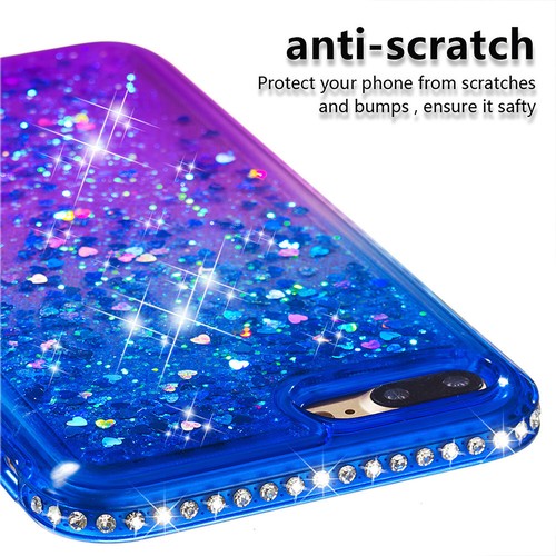 Flüssige dynamische Glitzer Treibsand Handyhülle für iPhone 8/7/6 Plus X/Xs/Xr/Xs Max - Bild 27 von 36